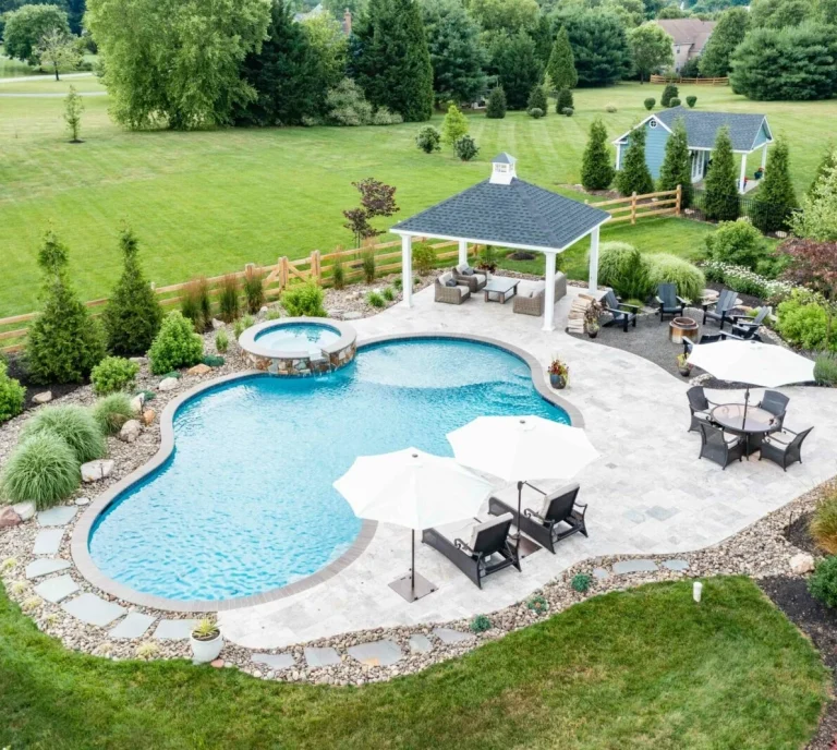 Backyard retreat with inground pool, spa, entertaining space & luxurious patio 