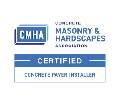 CMHA Concrete Masonry & Hardscapes Association Certified Paver Installer Badge For Genesis Interlocking & Custom Landscaping